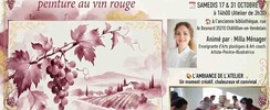 Association Etang d'artistes - ATELIER DE DESSIN & PEINTURE AU VIN ROUGE